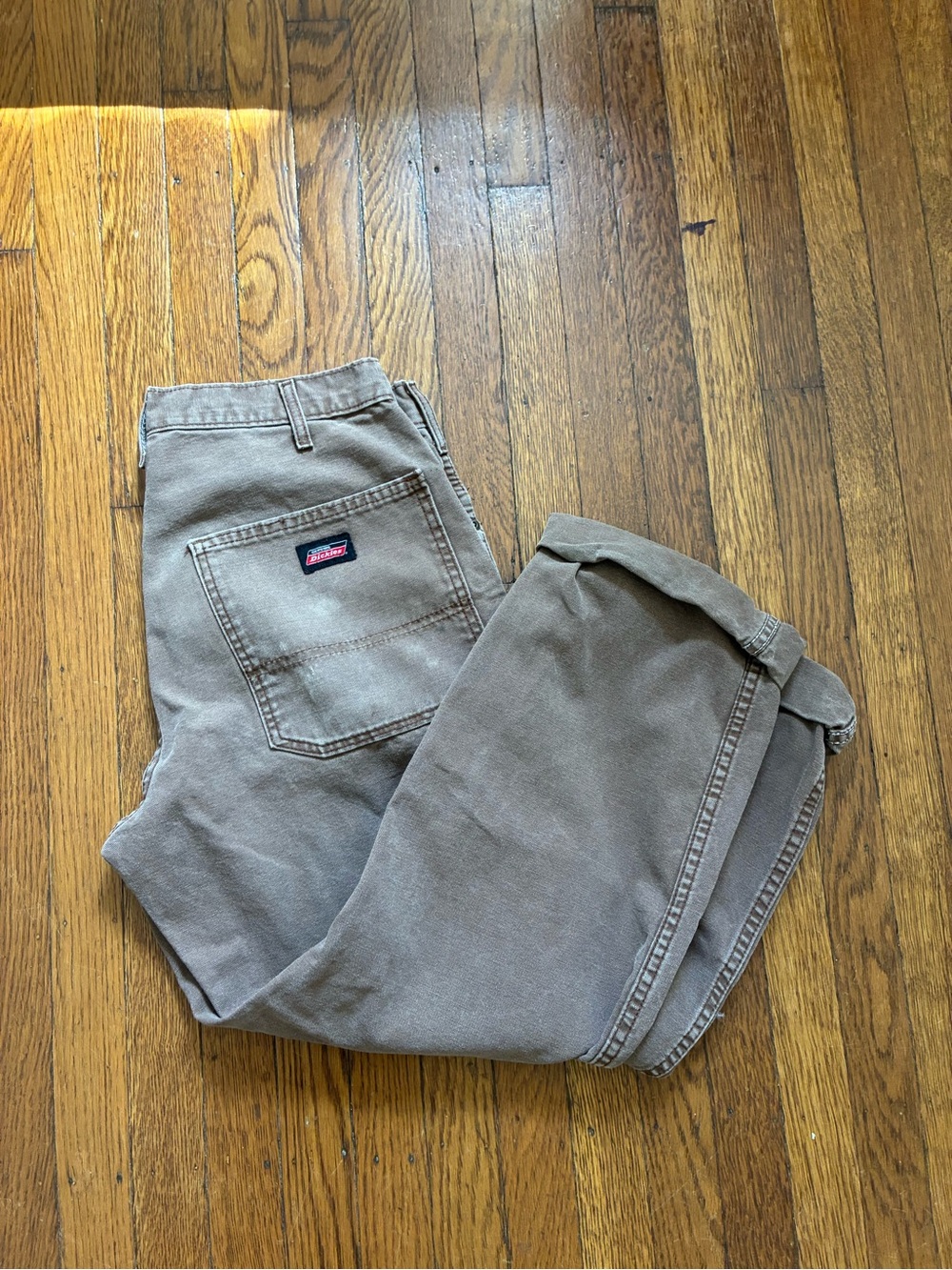 Dickies Men's Tan Cargo Pants - Workwear Pocket Style